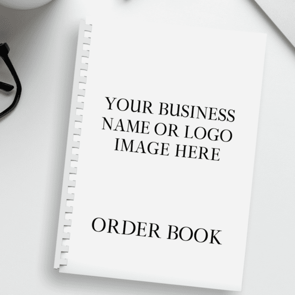 Personalised Business Name Order Book - A5