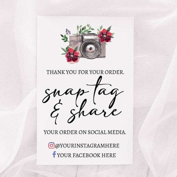 Snap Tag and Share Cards