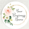 Blush Business Name Stickers - 37mm