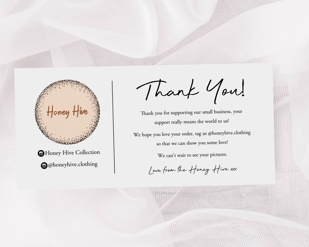 Custom Design Thank You Cards (Pack of 10) - Image 3