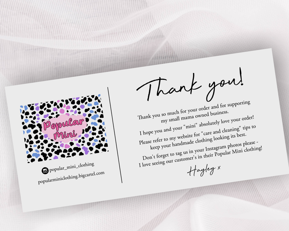 Custom Design Thank You Cards (Pack of 10) - Image 5