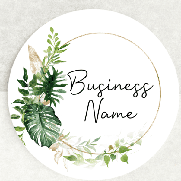 Tropic Business Name Stickers