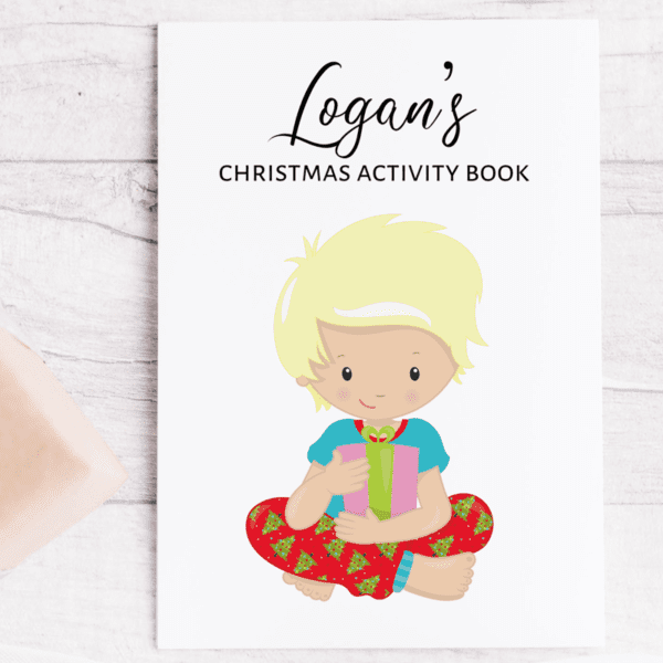 fully personalised Christmas Activity Book