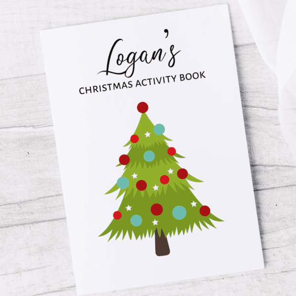 Perfect Stocking Filler - Personalised Christmas Tree Activity Books