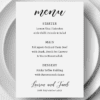 wedding breakfast menu cards