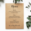 kraft wedding menus