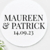Wedding Name Stickers
