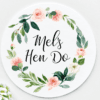 Pink Hen Do Stickers